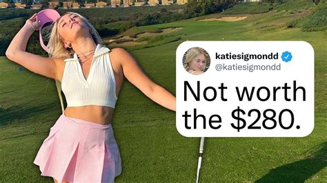 Influencer Katie Sigmond Fined for Golf Ball Grand。